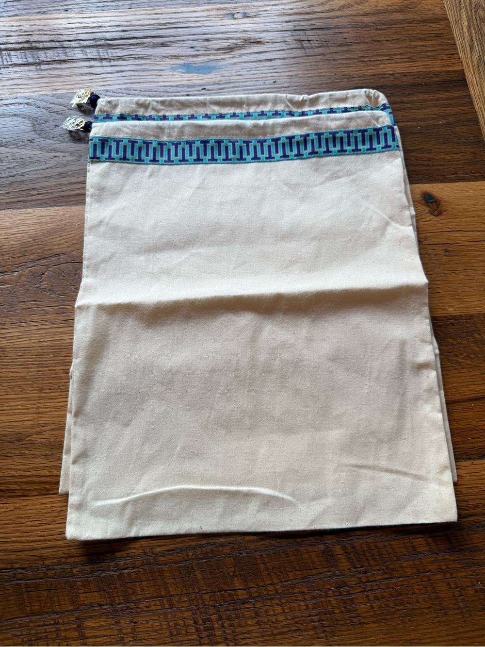 Tory Burch (2) Dust Bags - 12.5x15 with Prtoective Covered Logo